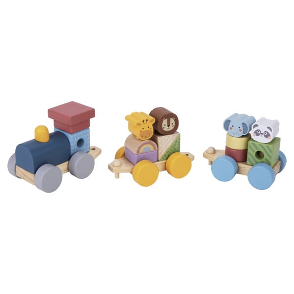 TOOKY TOY Trætog med dyreklodser Montessori-puslespil