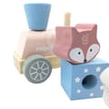 Miniatyrbillede 6 af 11: VIGA PolarB trætog med vogne og dyr til at trække Montessori