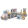 Miniatyrbillede 8 af 11: VIGA PolarB trætog med vogne og dyr til at trække Montessori