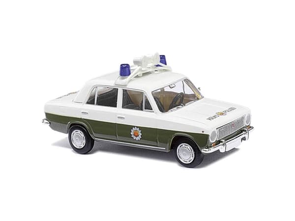 Busch 50102 H0 Udrykningskøretøj model Lada 1200 /Shiguli 2101 politi-radiostrimmelvogn