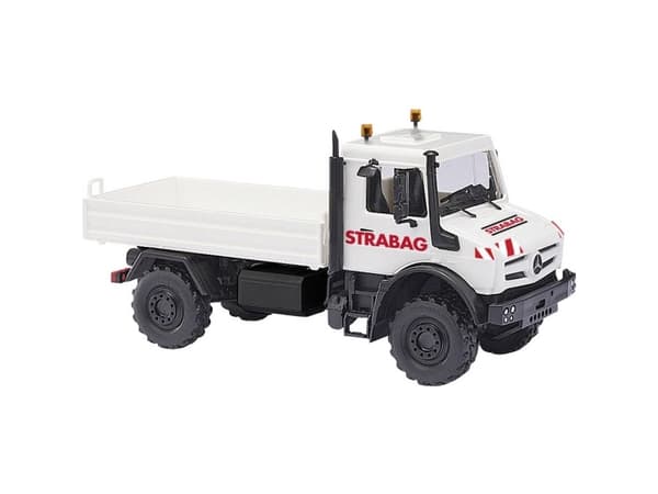 Busch 51057 H0 Kuorma-autot malli Mercedes Benz Unimog U 5023, Strabag