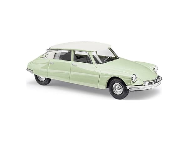 Busch 48035 H0 Henkilöauton malli Citroën DS19 kaksivärinen, keltainen/valkoinen