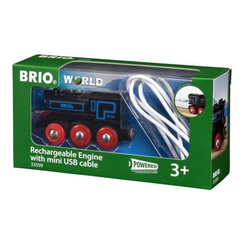 BRIO World - Laddningsbart lok med mini-USB-kabel
