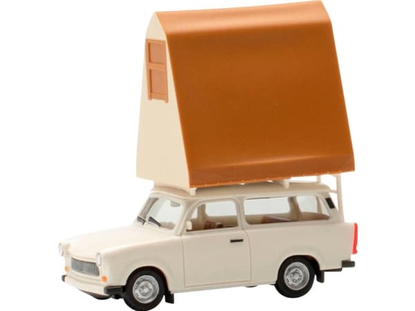 Herpa 024167-002 H0 Personbil model Trabant 601 Universal, gråhvid