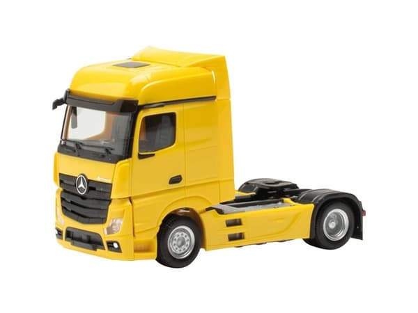 Herpa 309189-004 H0 Lastbiler model Mercedes Benz Actros «18 Bigspace traktor», rapsgul