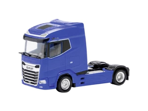 Herpa 315760-003 H0 Trucks modell DAF XG traktor 2-axlig, ultramarinblå