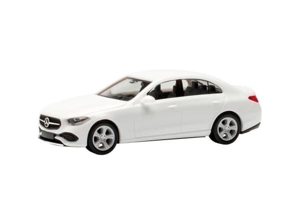 Herpa 421003-002 H0 Personbil model Mercedes Benz C-klasse sedan, polarhvid