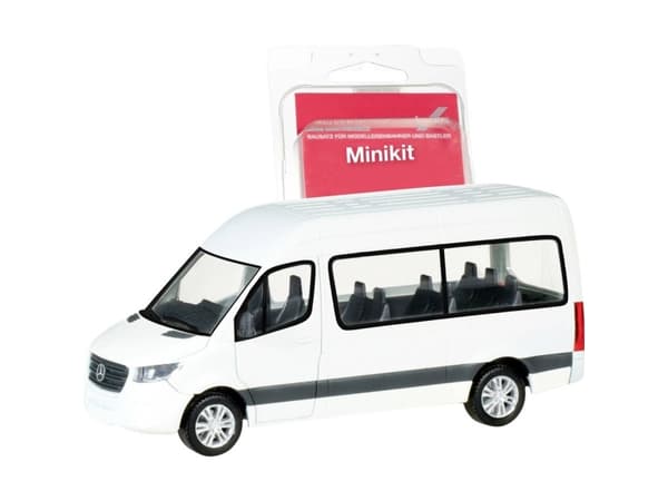 Herpa 013468 H0 Linja-automalli Mercedes Benz Sprinter linja-auto, korkea katto, valkoinen