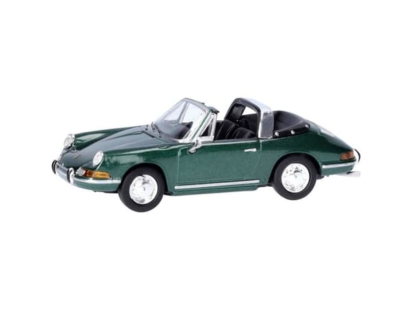Herpa 033732-004 H0 Personbil model Porsche 911 targa, grønmetallic