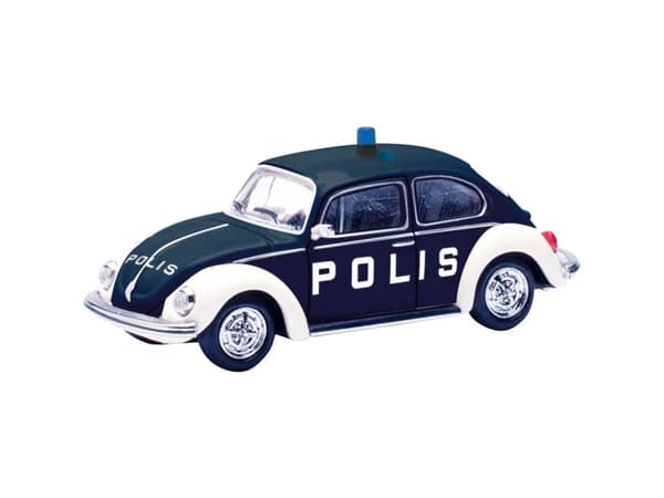 Herpa 097390 H0 Udrykningskøretøj model Volkswagen Käfer 1303 Polis (Sverige)