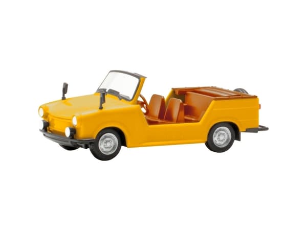 Herpa 024808-004 H0 Henkilöautomalli Trabant kauhat, keltainen
