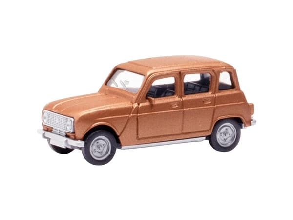 Herpa 030199-002 H0 Personbilsmodell Renault R4, metallgrå