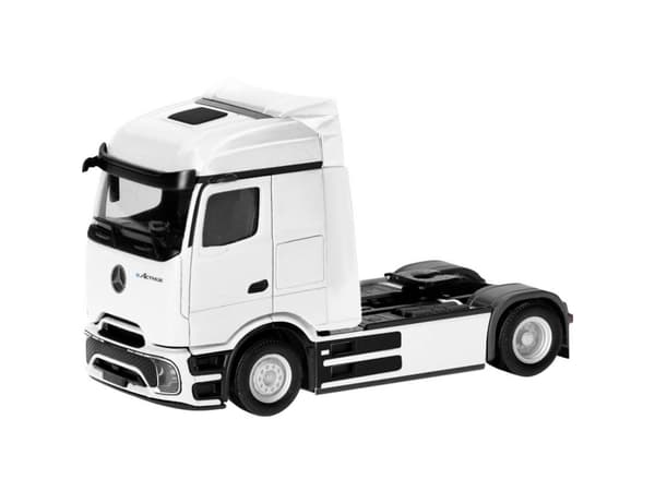 Herpa 318204-002 H0 Lastbiler model Mercedes Benz EActros 600 ProCabin Streamspace traktor 2-akslet, hvid