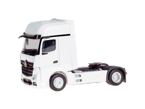 Herpa 317948 H0 Lastbilar modell Mercedes Benz Actros L Gigaspace Solo traktor 2-axlig, vit
