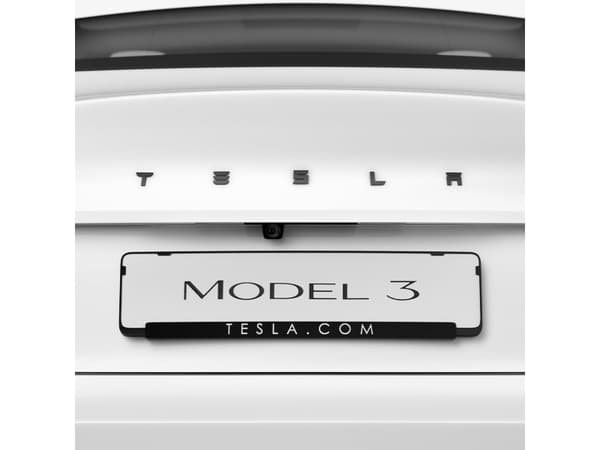 Spigen Tesla Rear Emblem Logo Full Cover, black - Tesla Model 3 2024