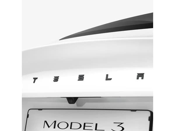 Spigen Tesla Rear Emblem Logo Full Cover, black - Tesla Model 3 2024