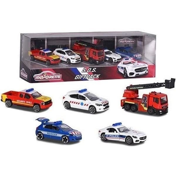 MAJORETTE Premium Giftpack SOS 5 Metal Cars 1/64