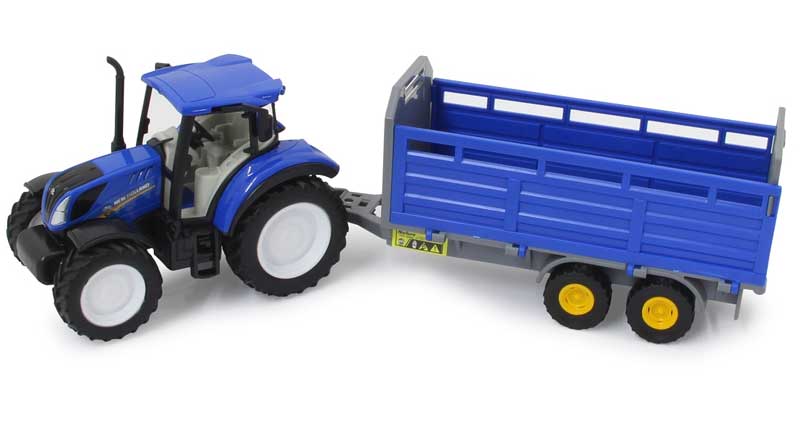 Traktor New Holland T5.120 med släp 1:32