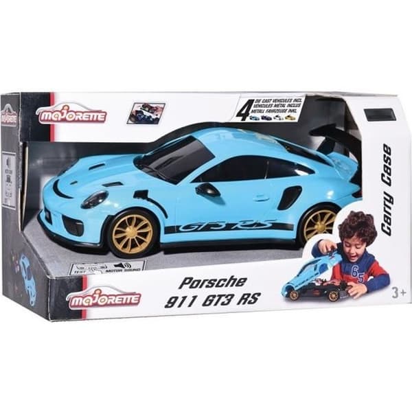 MAJORETTE Porsche väska + 4 fordon