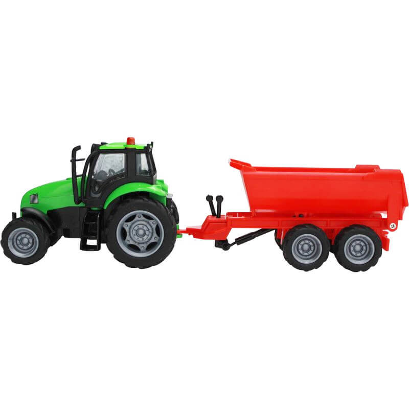 Leksakstraktor med tippbart släp Kids Globe