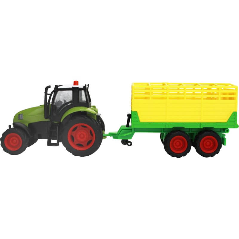 Leksakstraktor med vagn Kids Globe