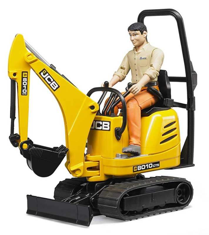 Bruder JCB Micro Grävmaskin 8010 CTS med Förare 62002