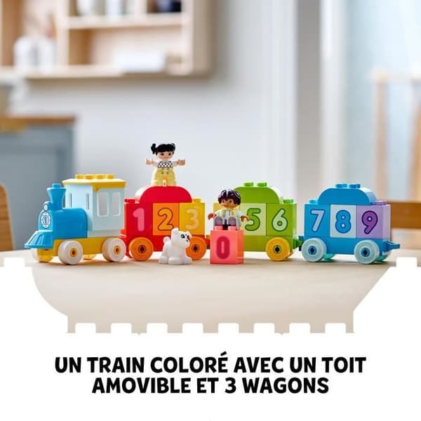 LEGO 10954 DUPLO The Number Train - Lär dig att räkna utbildningsspel 1,5 år, leksaksgåva ELLER inlärningsset