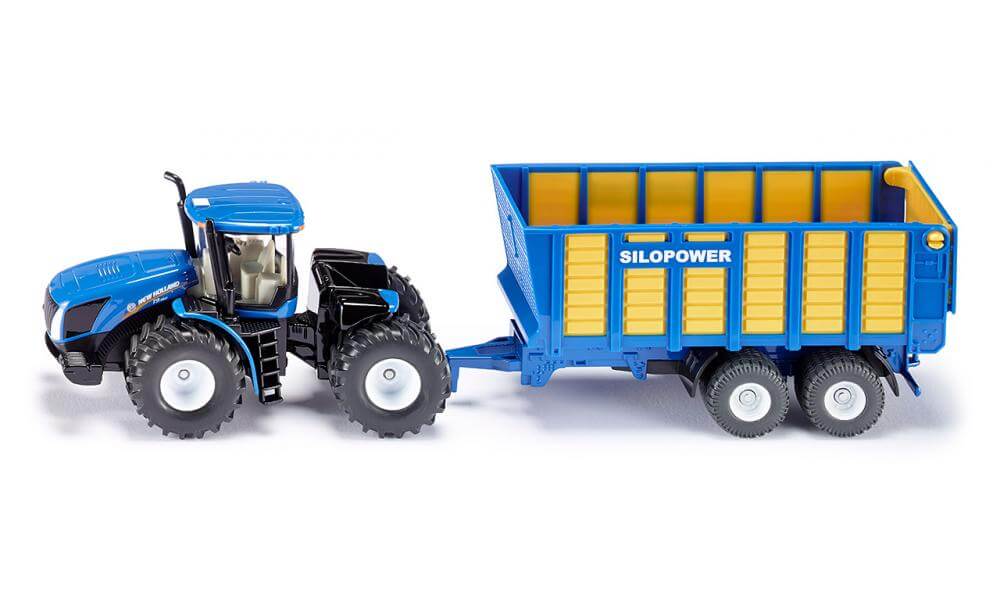 Siku New Holland T9.560 med Ensilagevagn 1947 - 1:50