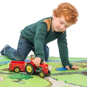 Berties traktor - leksaksbil av trä från Le Toy Van