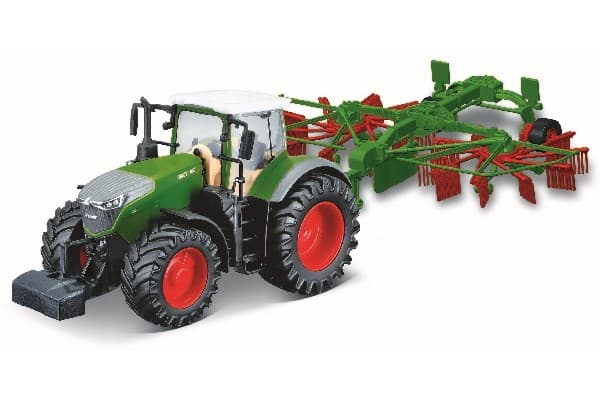 Traktor med virvelkratta Fendt 1050 Vario 10cm grönt