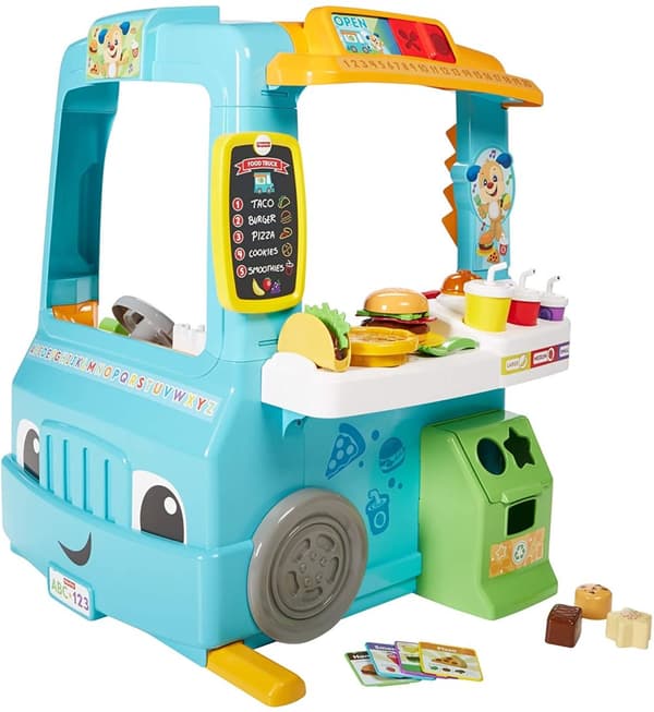 Fisher-Price-ruokapentu, sininen keitti?auto ??nell? ja valolla, GHJ07, 1 yksikk? (Er? de 1)