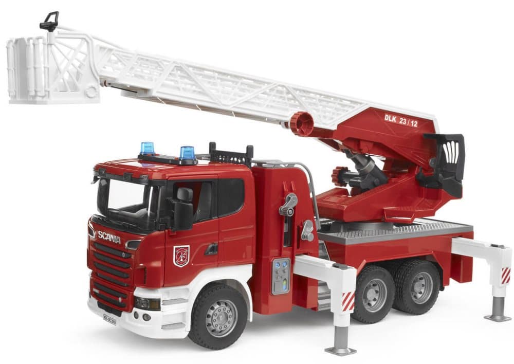 Bruder Brandbil Lastbil Scania med Vattenpump 03590