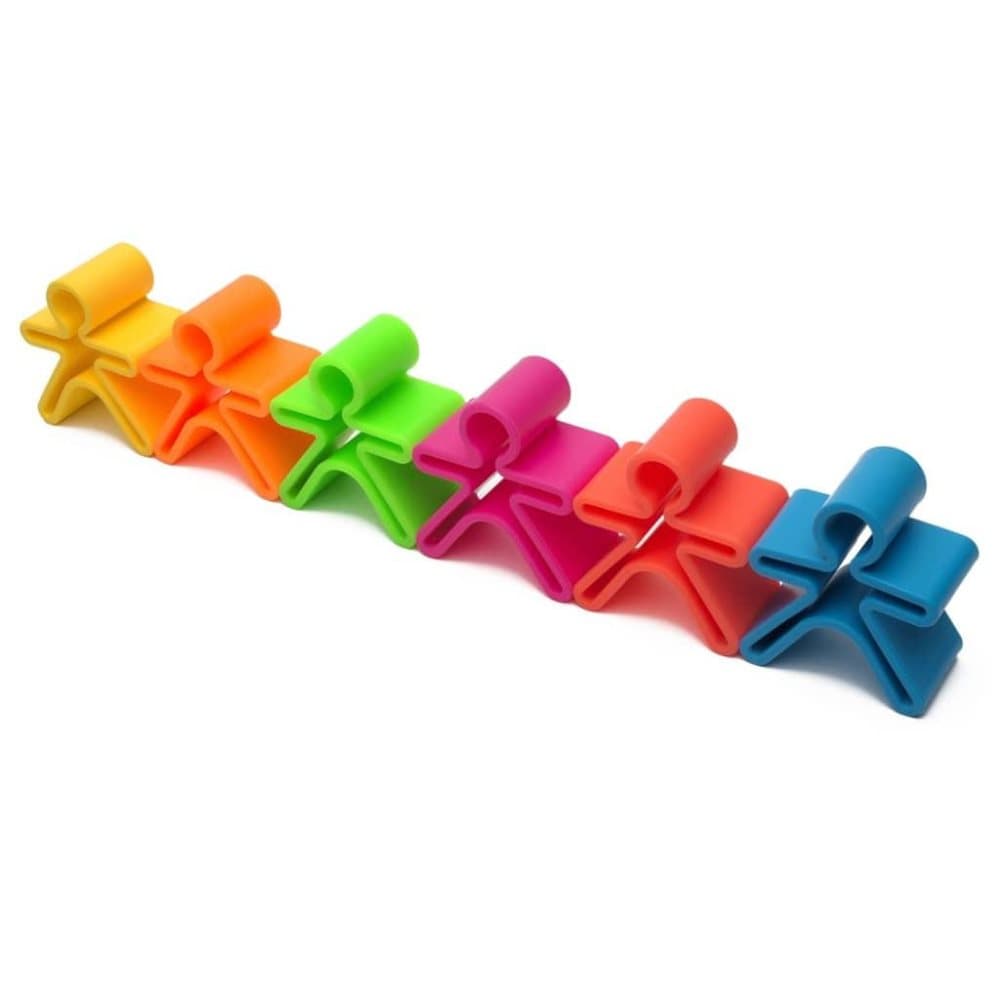 dëna Leksaksfigurer Neon 6 delar silikon
