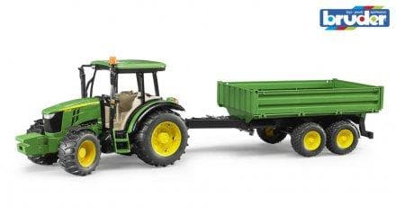 Bruder John Deere 5115M Med Tippsläp 1:16