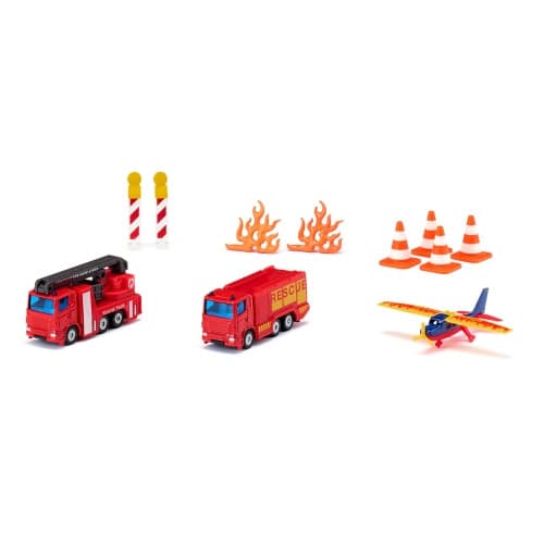 SIKU - PRESENTSET BRANDBILAR MED TILLBEHÖR