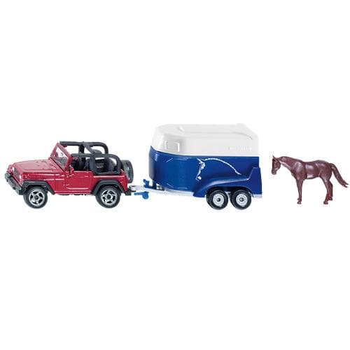 Siku 1651 Jeep + Husdyr trailer