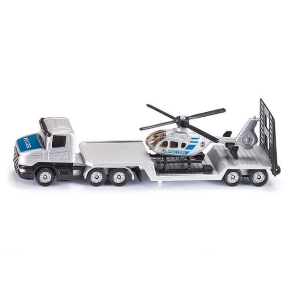 Siku 1610 Polizei Lowloader med Helikopter