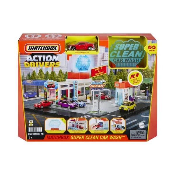 Matchbox - Playsett MBX tvättstation - fordon - 3 år och +