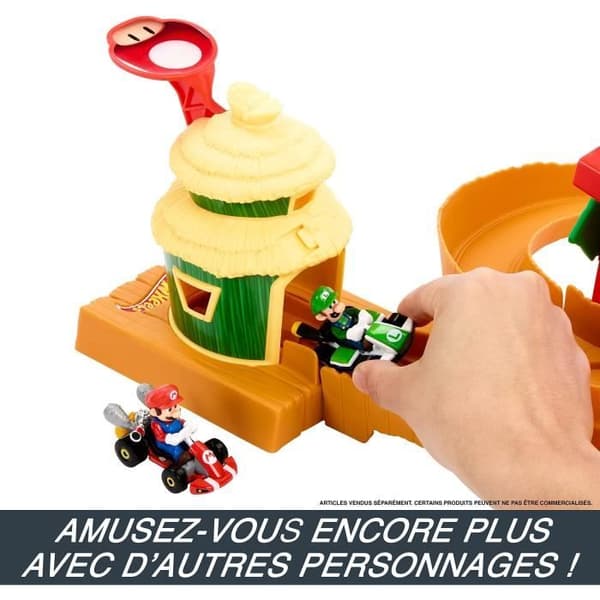 Hot Wheels - Mario Kart - Jungle Kingdom Circuit - fordon - 5 år och +