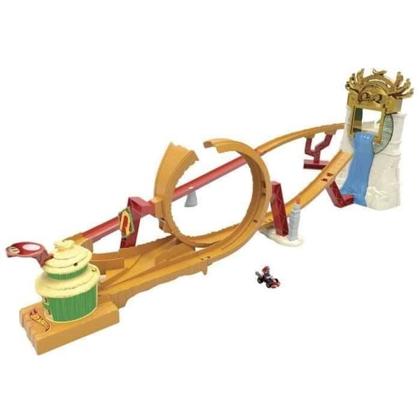 Hot Wheels - Mario Kart - Jungle Kingdom Circuit - fordon - 5 år och +