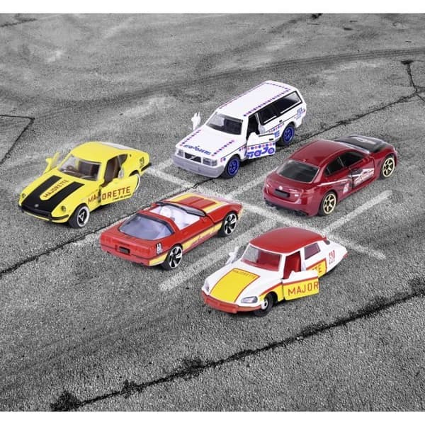 Majorette - 60-årsjubileumslåda - 5 miniatyrfordon inklusive 2 exklusiva - Metall - Från 3 år