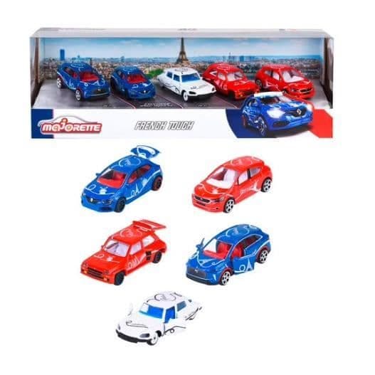 Majorette - French Touch - Box med 5 kända franska bilar