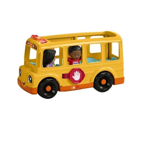Fisher-Price Lilla Människor-Skolbuss-Push Musik Fordon HYT03