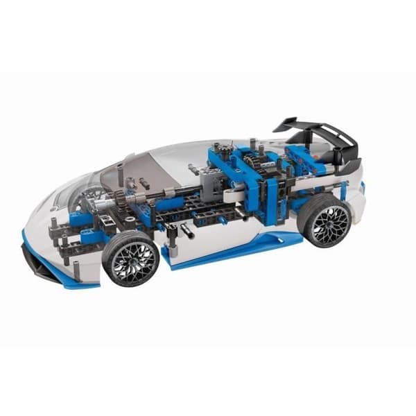 CLEMENTONI - Lamborghini Huracan STO att bygga - Styrbara hjul - Illustrerad manual och applikation för 3D-visualisering - Fabri