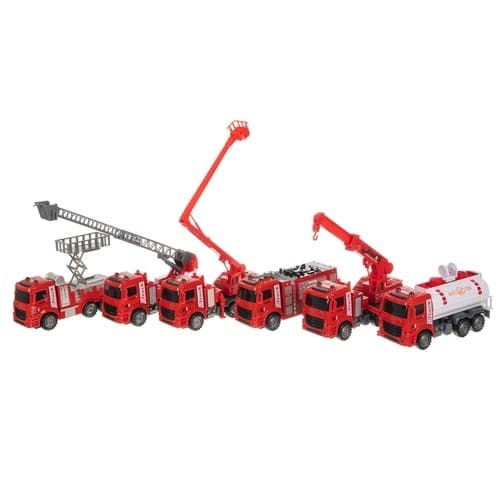 Brandbilar Set / Leksaksbilar - 6-delar