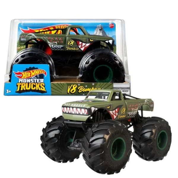 Hot Wheels - Monster Truck 1:24 (slumpmässig modell) - Liten bil - 3 år och uppåt - Hot Wheels - FYJ83