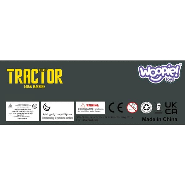 WOOPIE Mini Odla Set Traktor Djur Odla Bosättningsbönder Verktyg