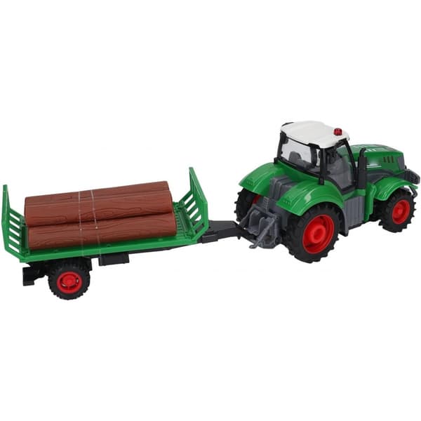 WOOPIE RC fjernstyret traktor med trailer - skala 1:24