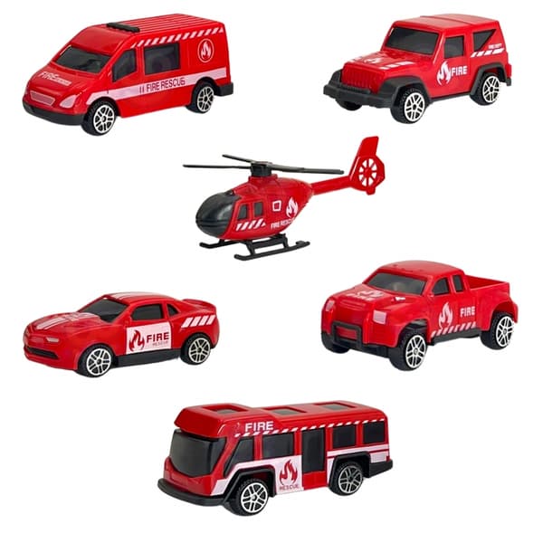 WOOPIE Set Lastbil Transportör 3 i 1 Röd 11 st.