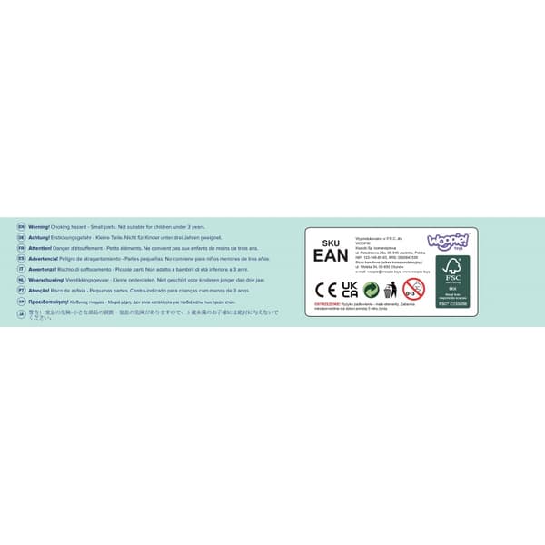 WOOPIE GREEN Träbyggarplats 5 i 1 Mobilkran XXL Byggfordon 13 st FSC